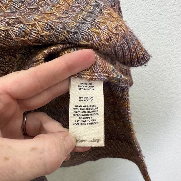 Soft Surroundings Mina Spacedye Knit Pullover Sweater 2ED38 Womens size Medium - Picture 5 of 8